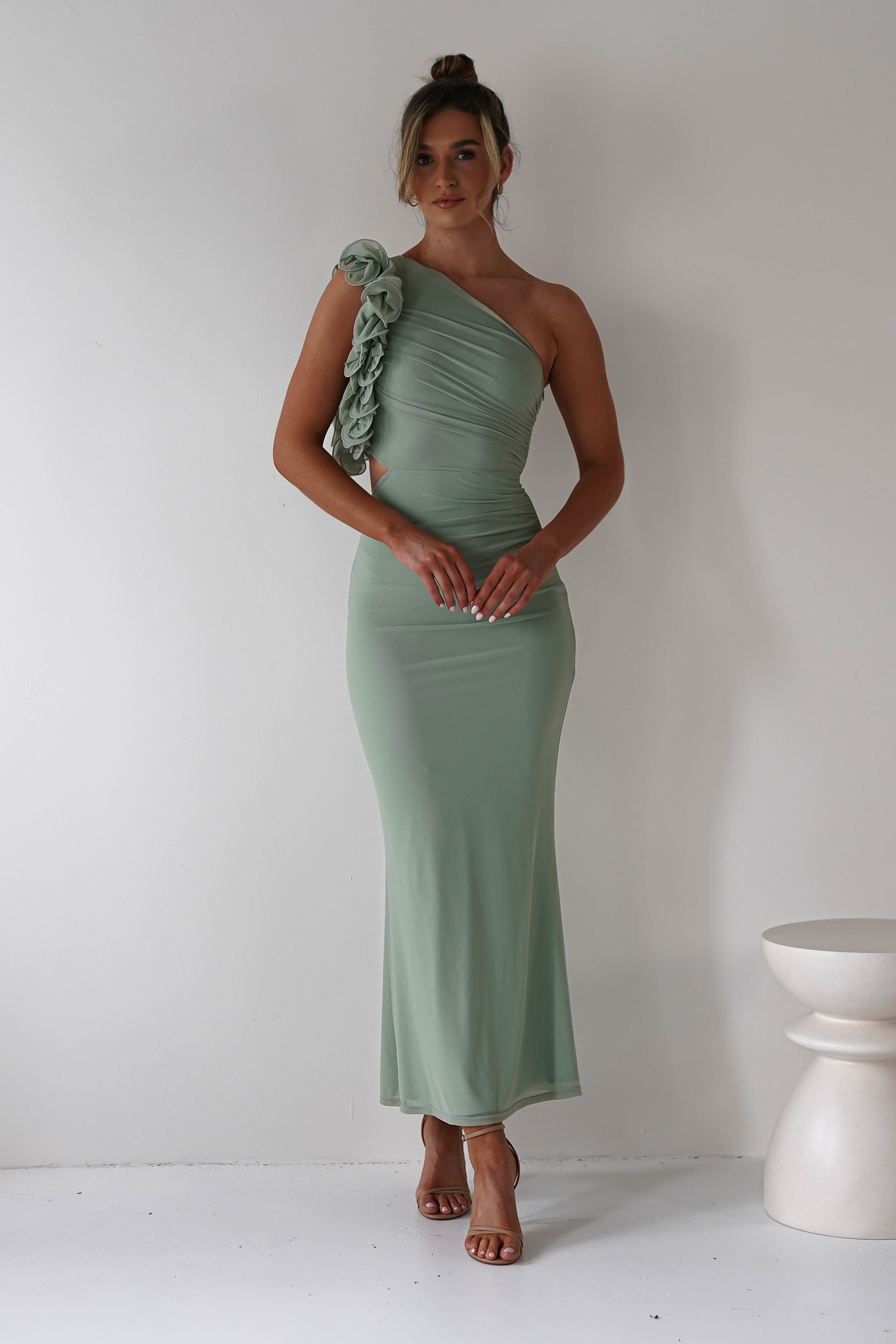 Vestido Sydney Verde-Sálvia