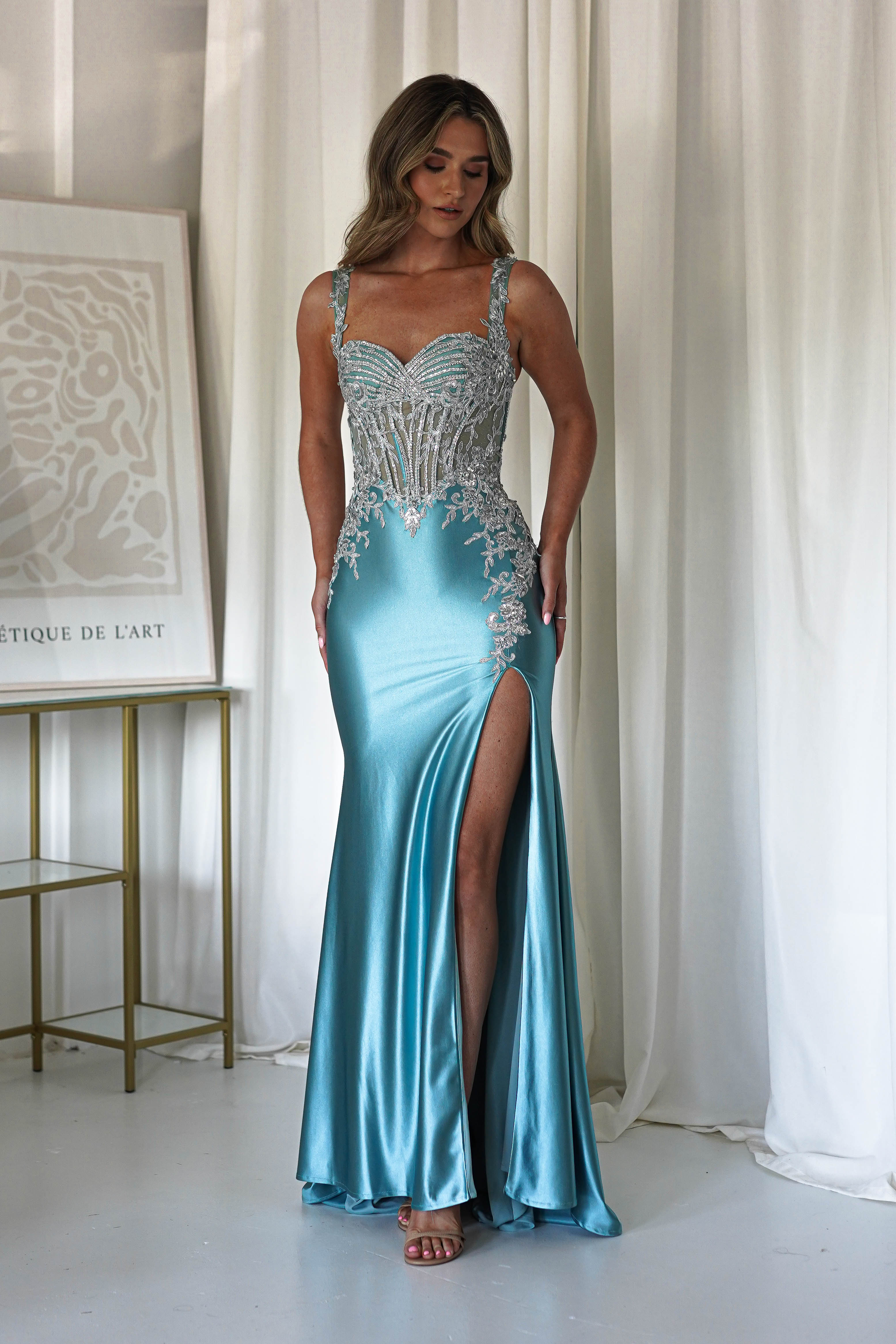 Vestido Rhodes Azul Tiffany