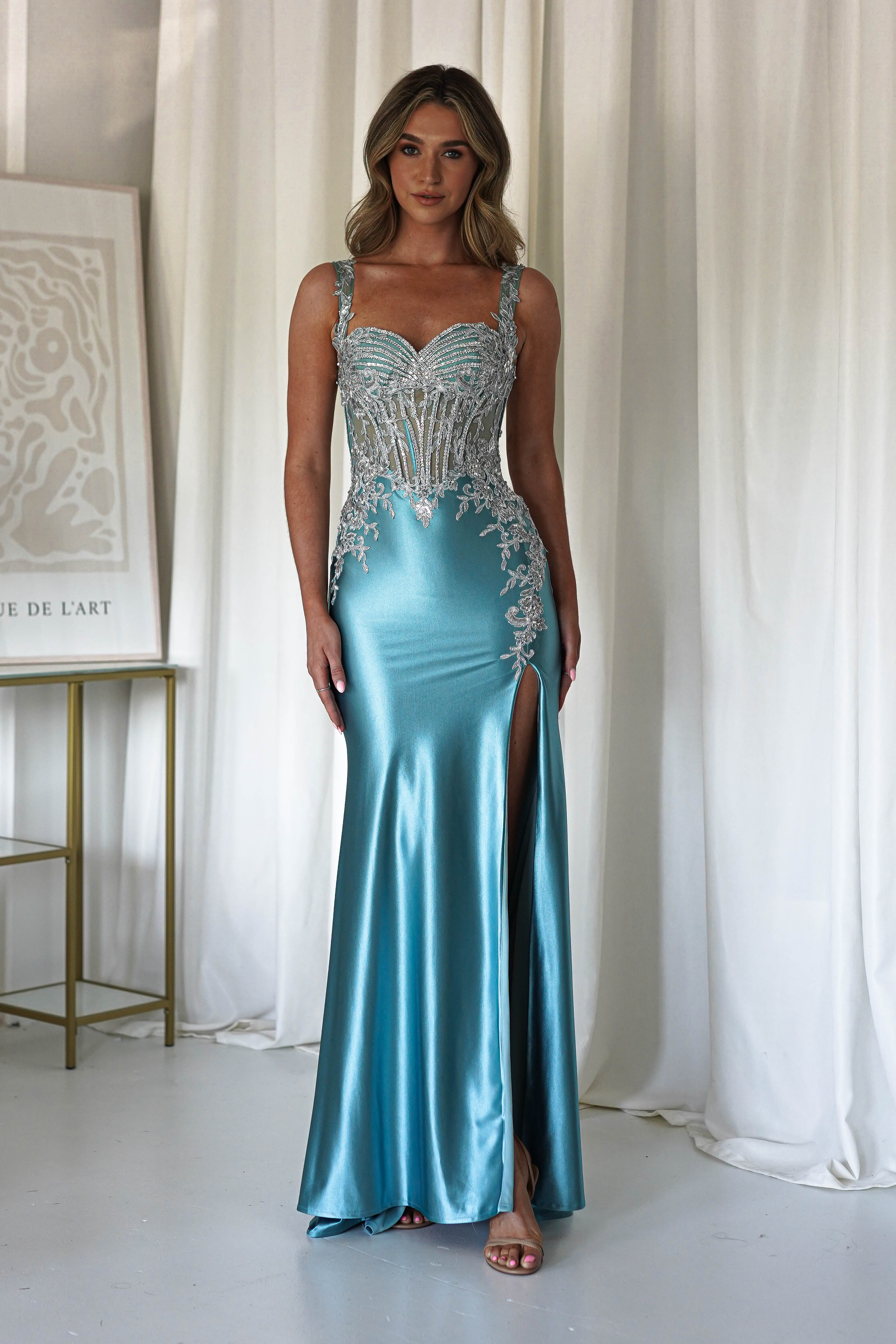 Vestido Rhodes Azul Tiffany
