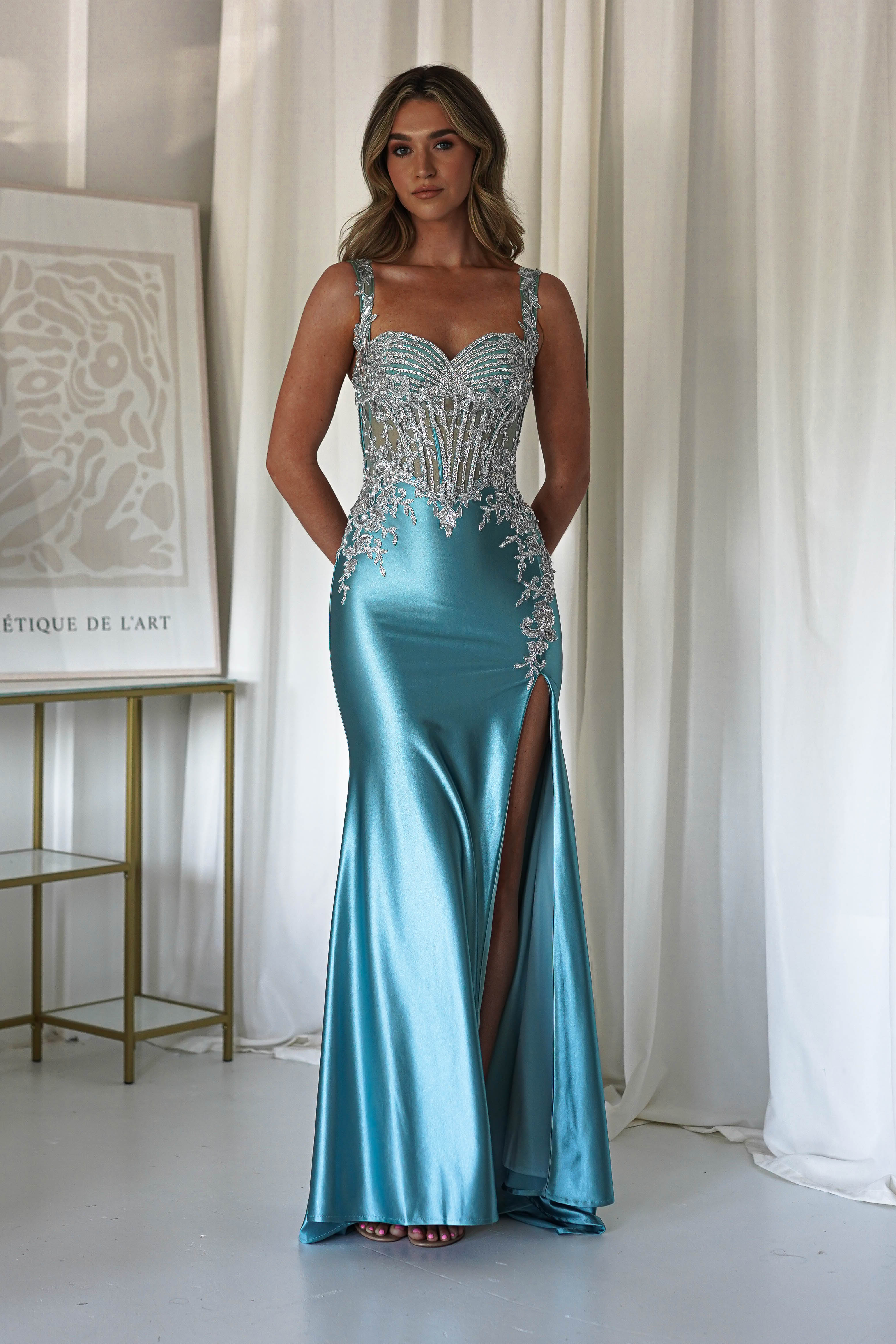 Vestido Rhodes Azul Tiffany