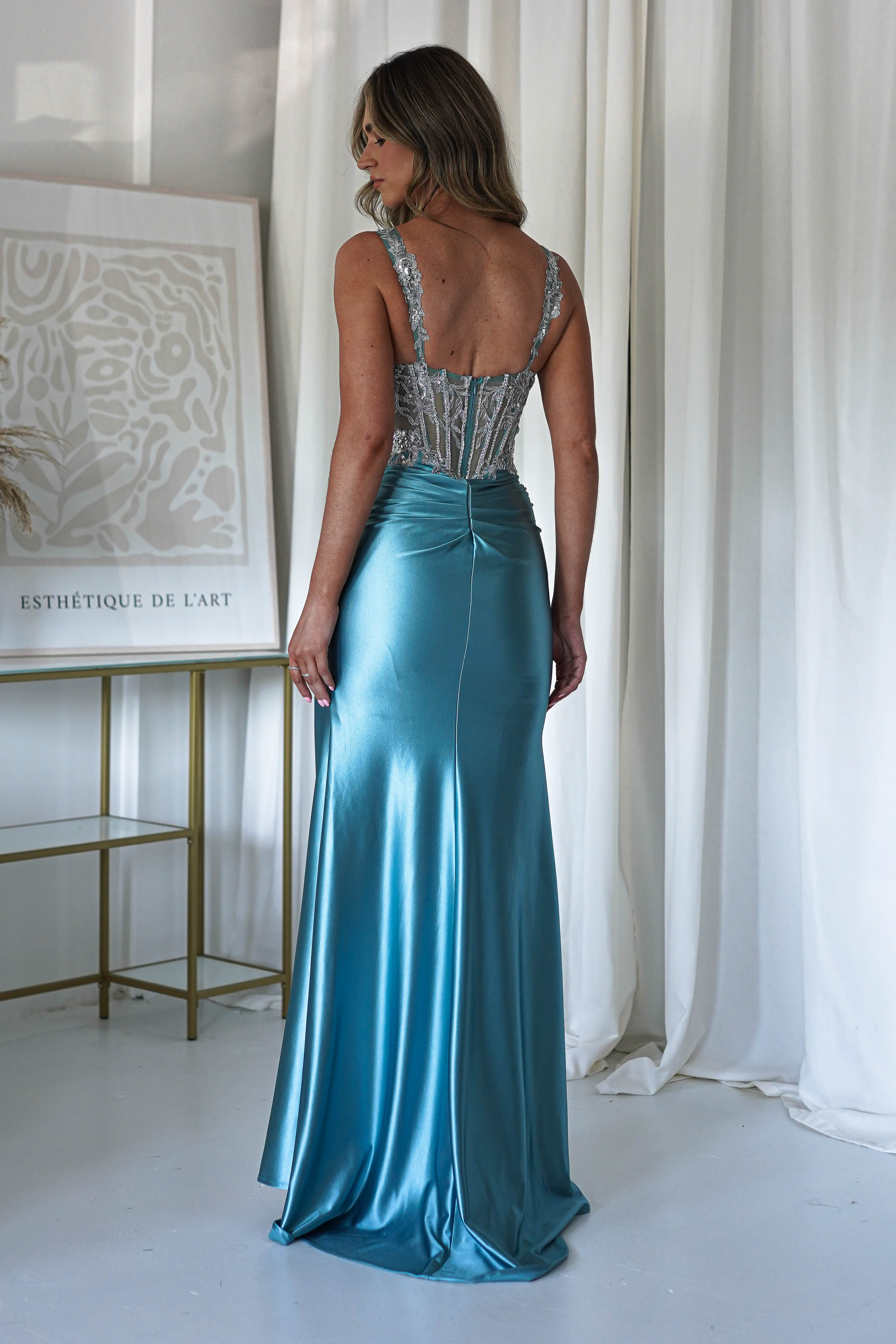 Vestido Rhodes Azul Tiffany