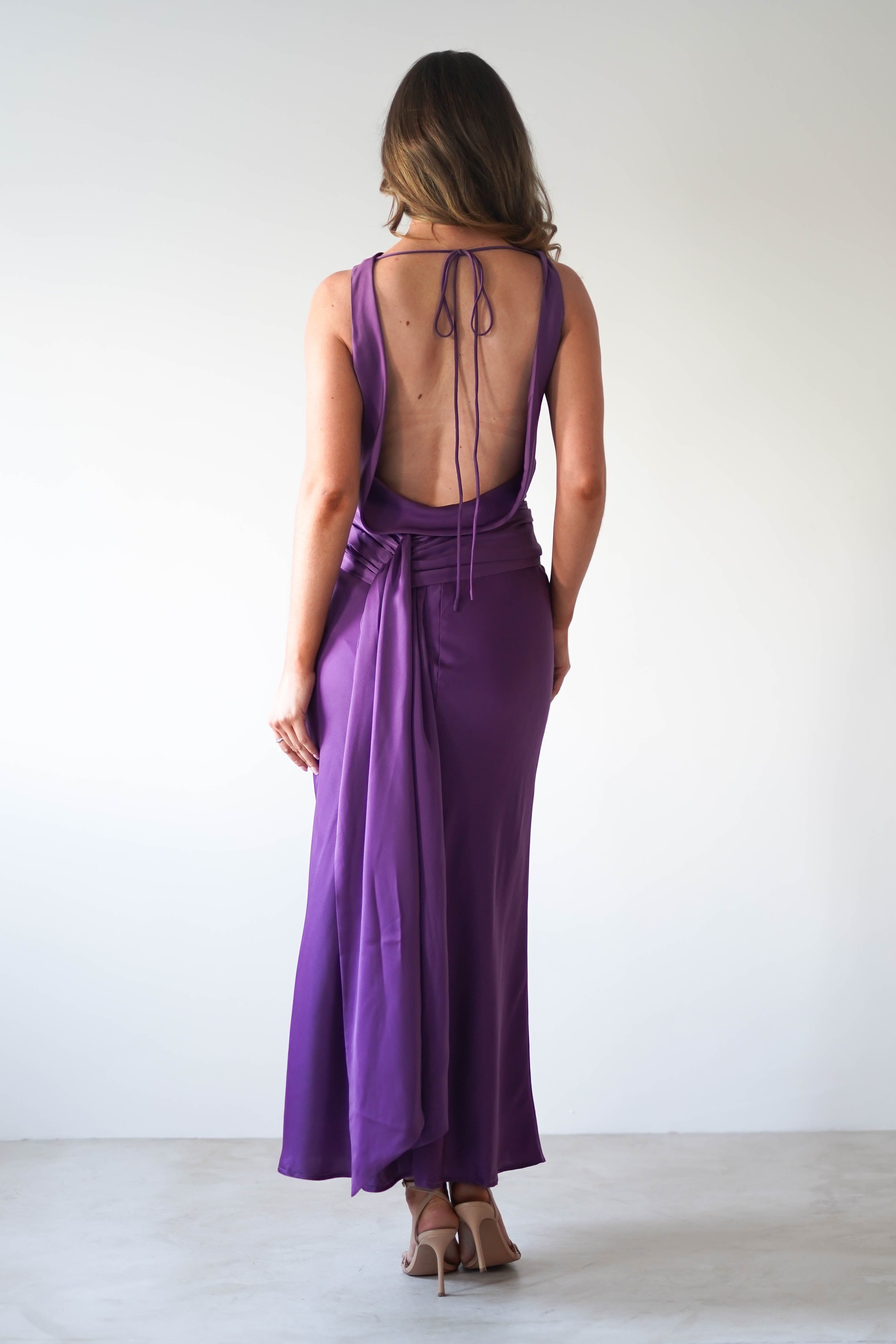 Vestido River Roxo Profundo