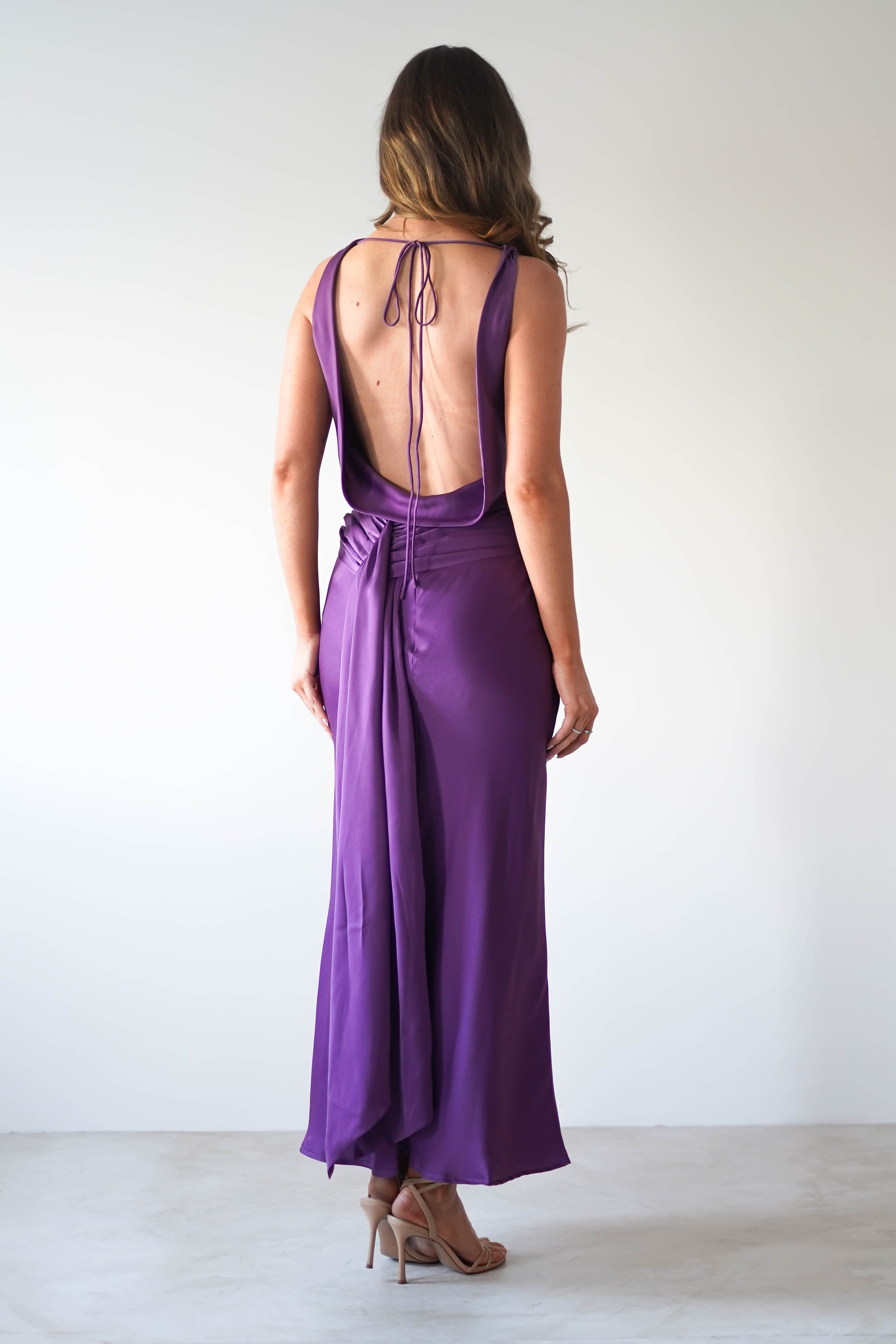 Vestido River Roxo Profundo