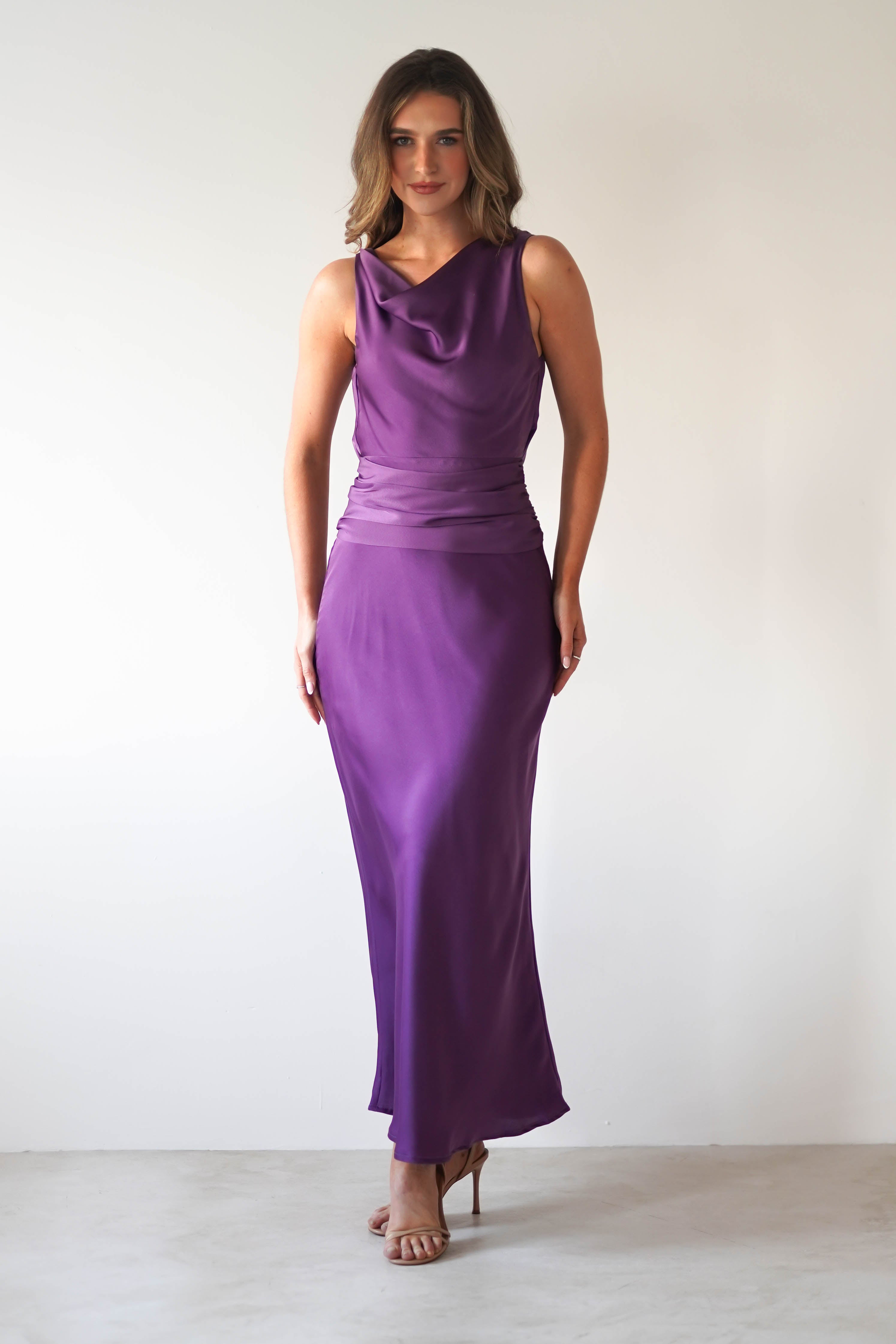 Vestido River Roxo Profundo