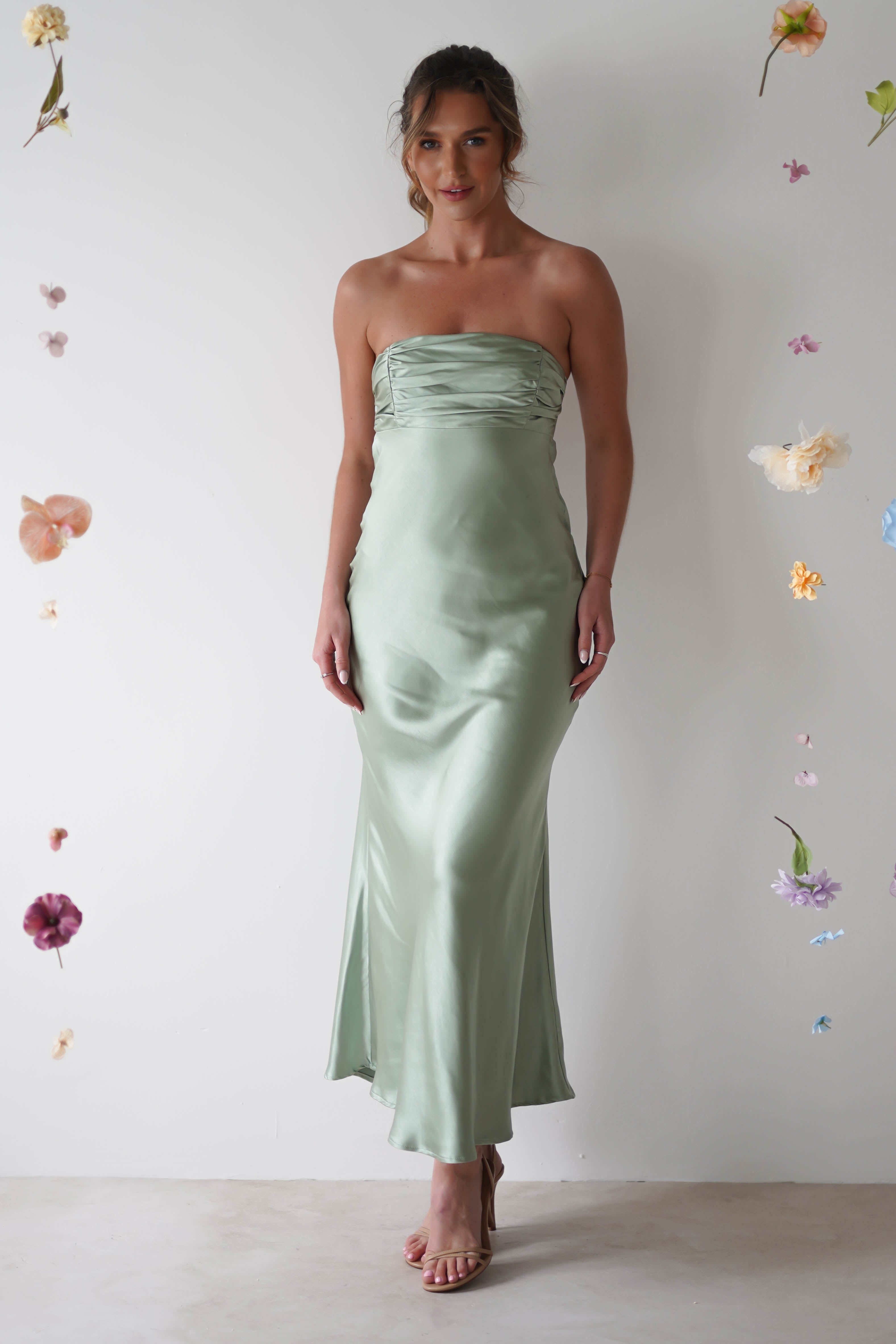 Vestido Rochelle Verde Sálvia