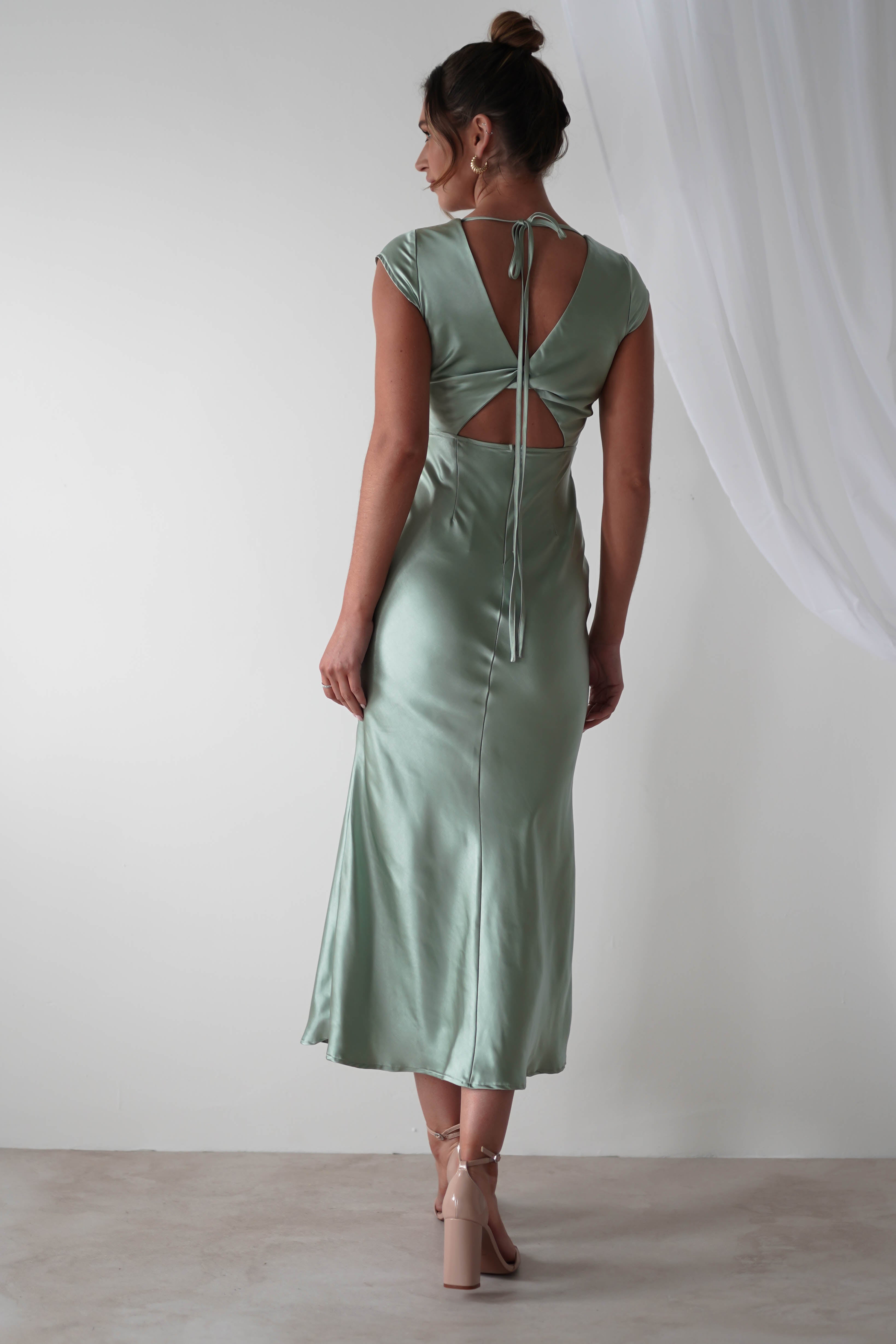 Vestido Nellie Verde Sálvia
