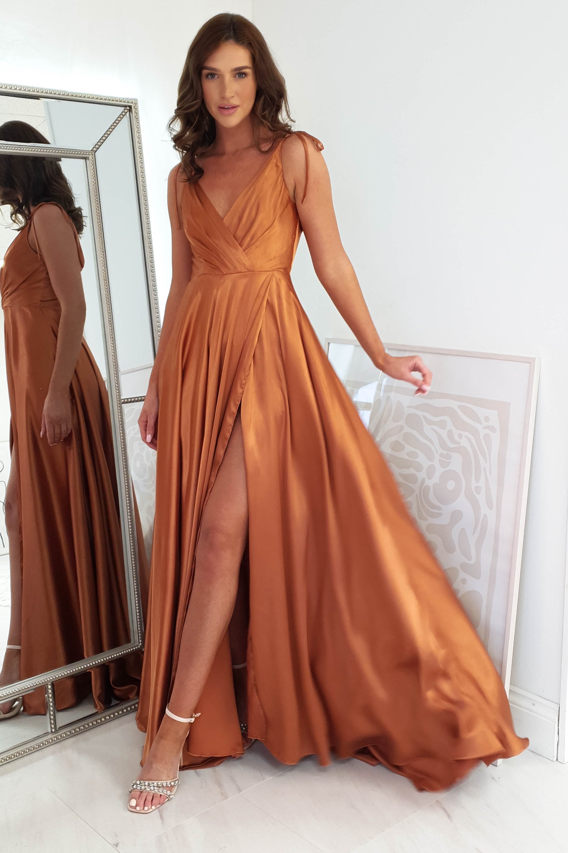 Vestido Rio Laranja Pôr do Sol