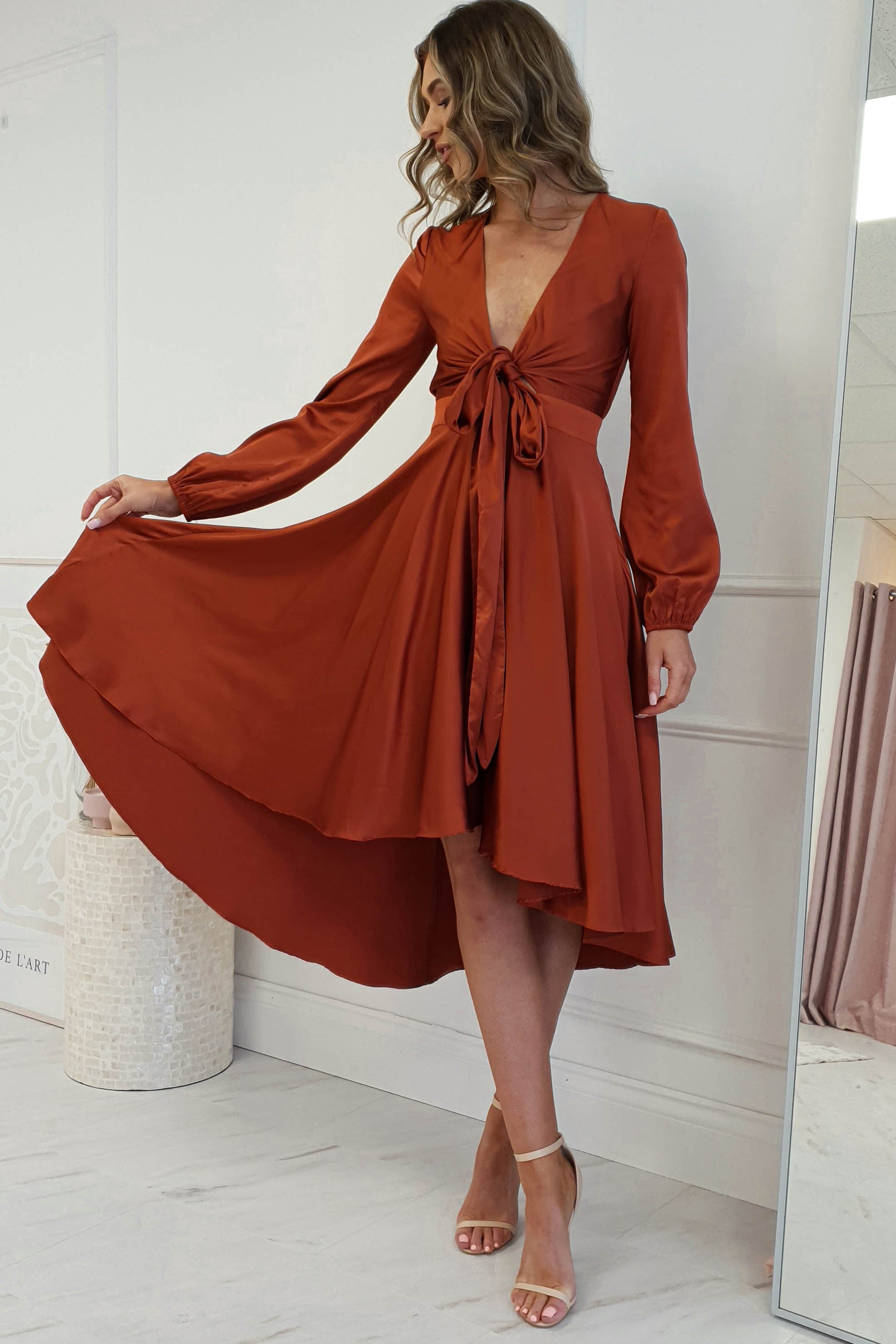 Vestido Nicola Ferrugem
