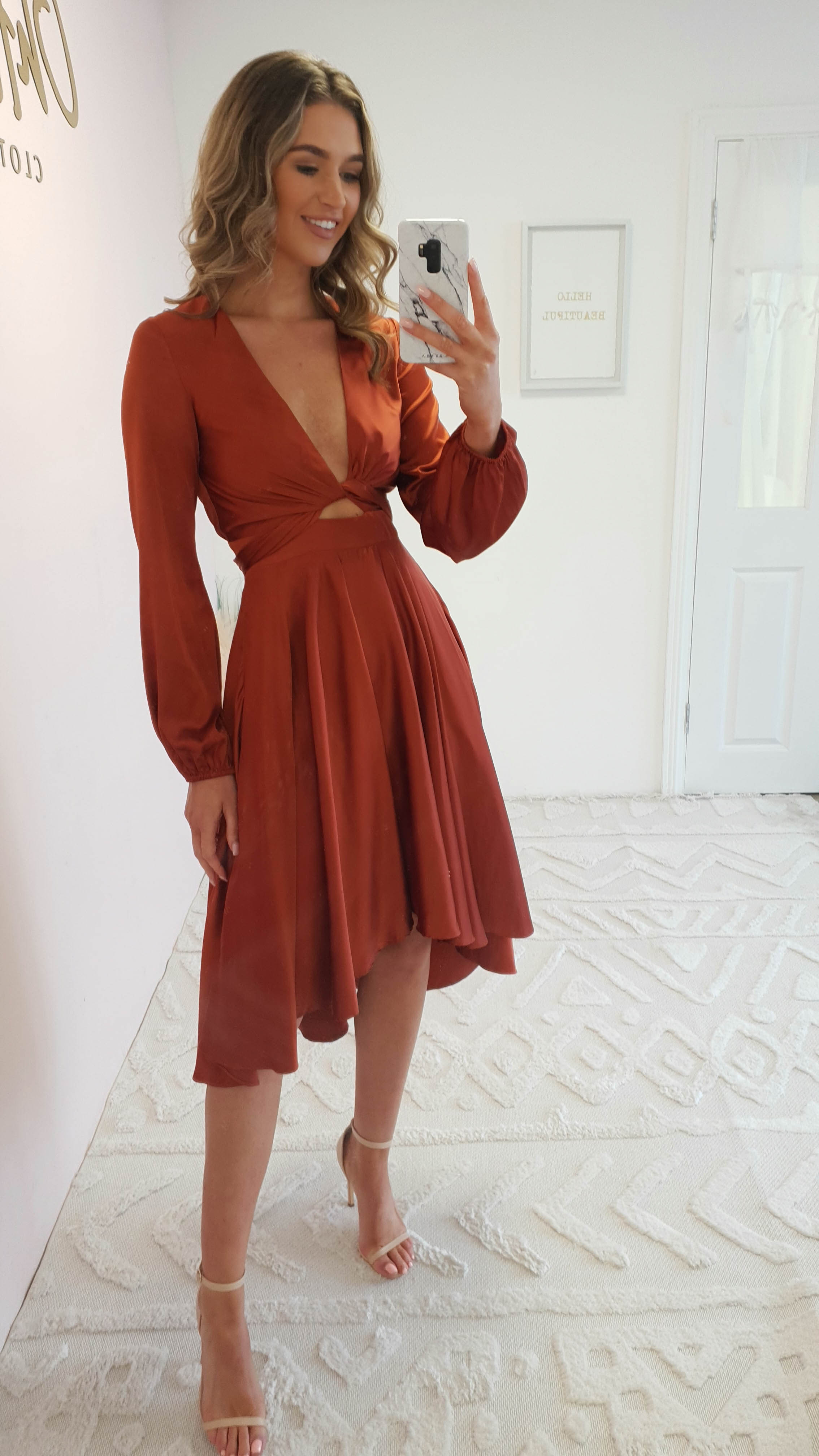 Vestido Nicola Ferrugem