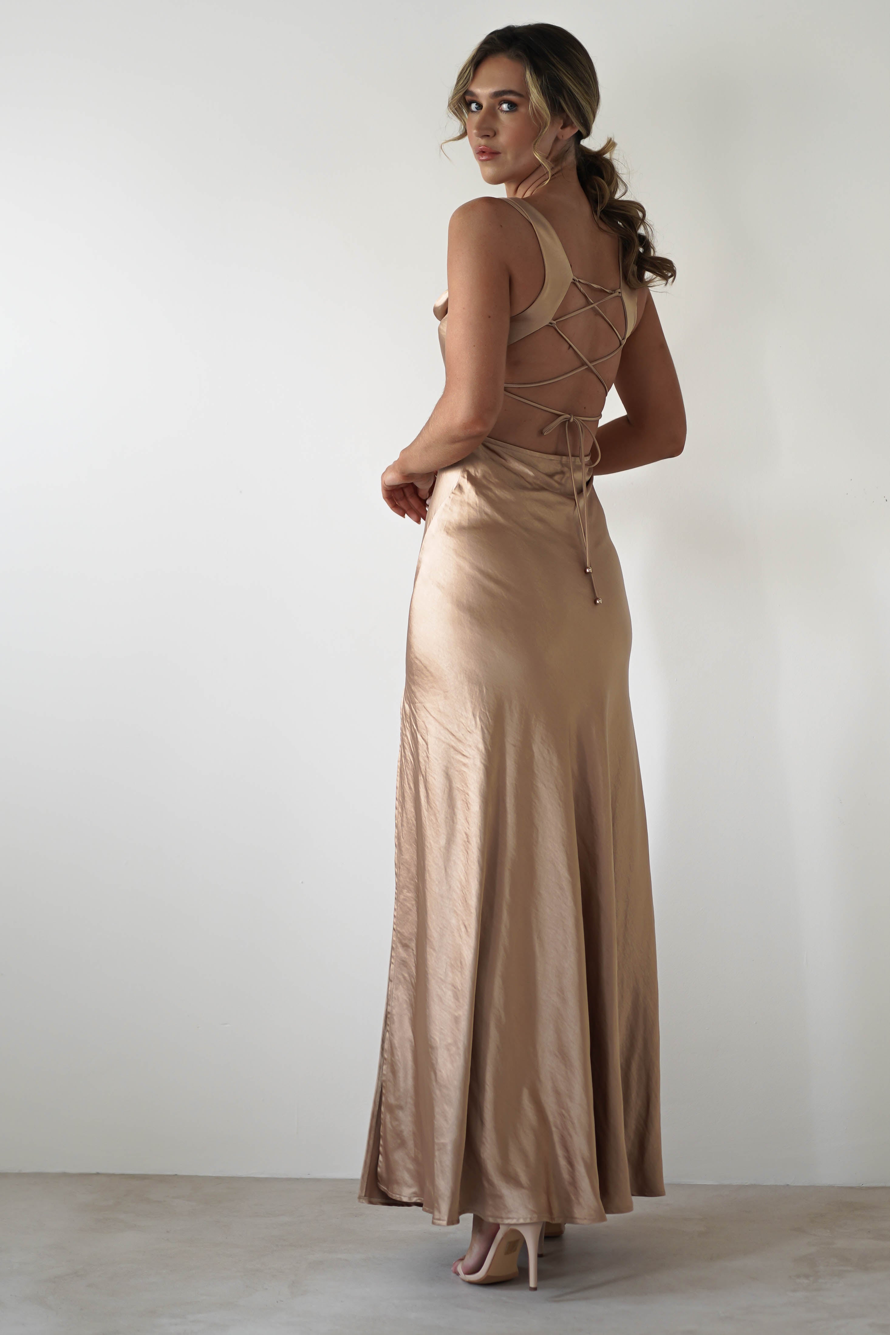 Vestido Riviera Dourado/Bronze